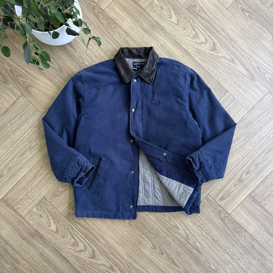 Vintage Scotch & Soda Chore Jacket Y2K Size L Navy Field Workwear