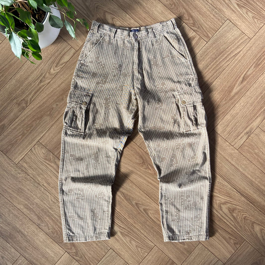 Vintage Stussy Cargo Trousers W32 L30 90s Digi Camo Pants