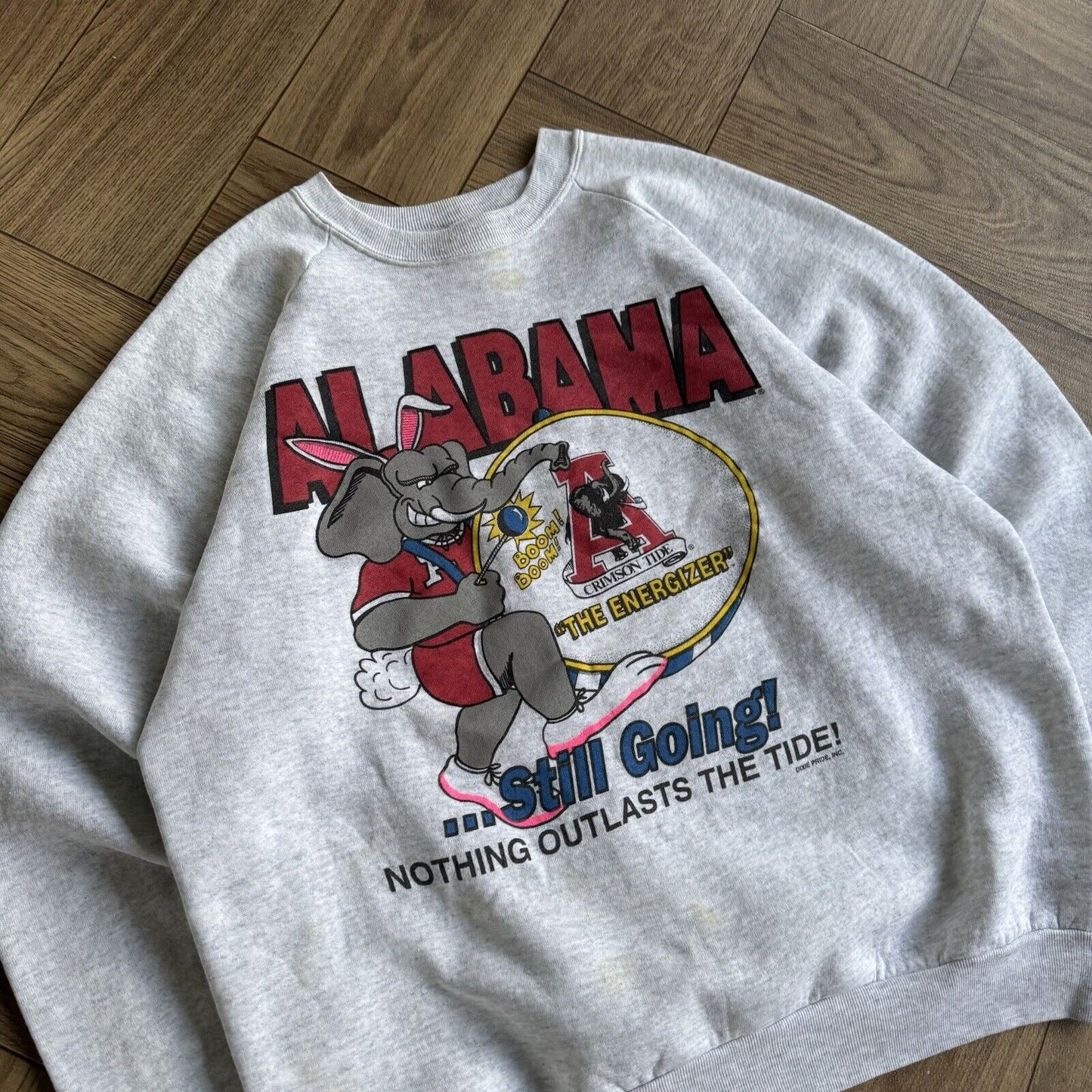 Vintage Alabama College Sweatshirt Size XL 90s Grey Spellout Graphic Print