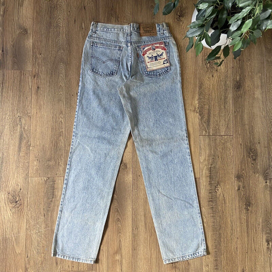 Vintage Levi’s 646 Jeans 80s Orange Tab Deadstock W31 L34 Light Wash Belgium