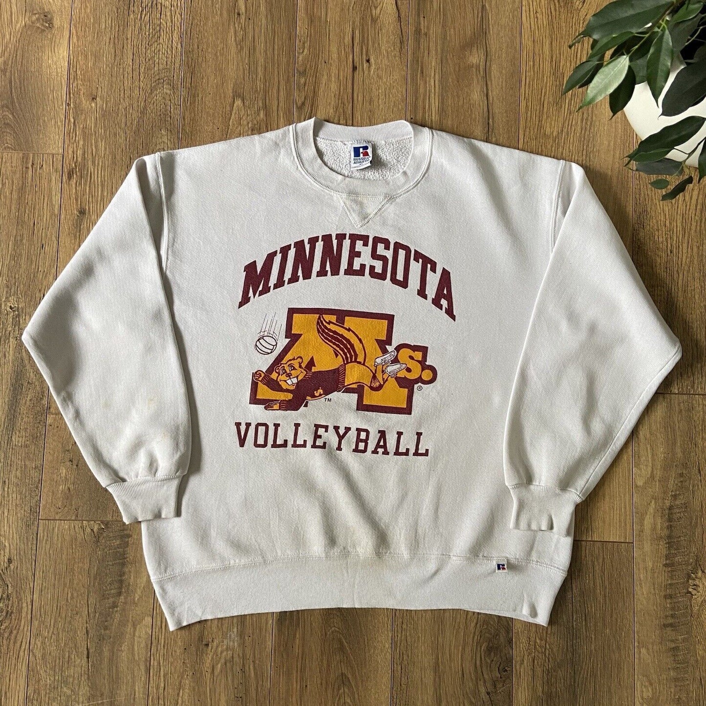 Vintage Russell Athletic Sweatshirt 90s Size XL USA College Graphic Minnesota