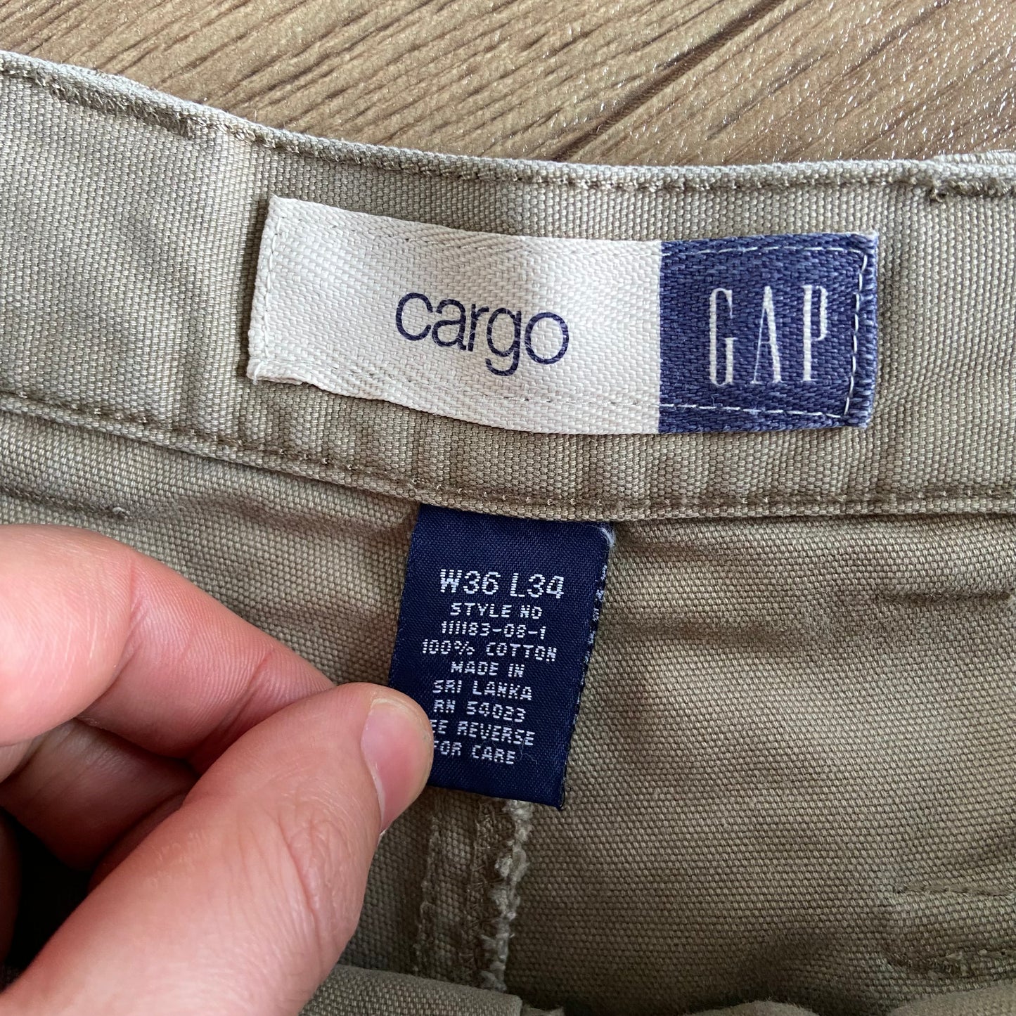 Vintage Gap Trousers W36 L34 90s Beige