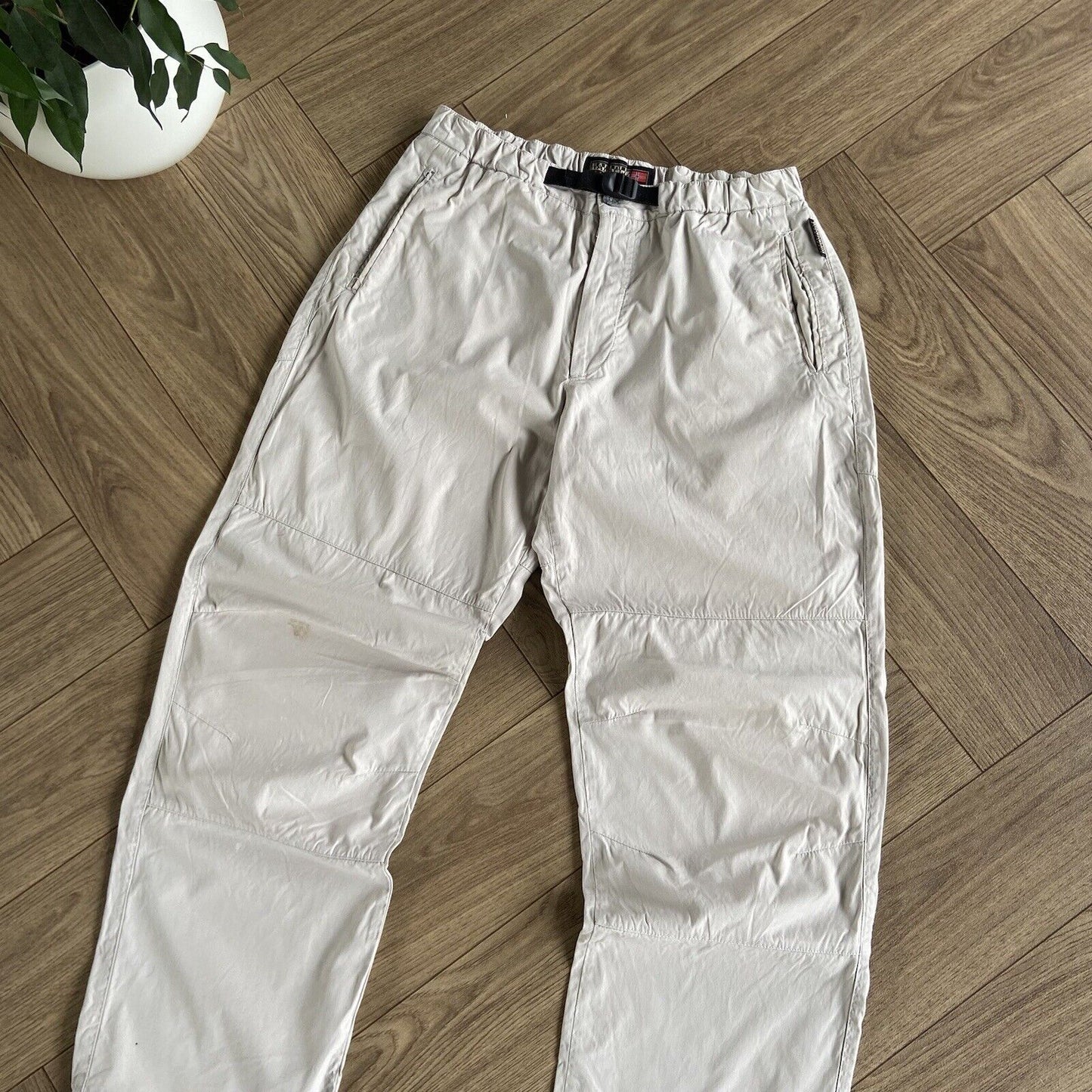 Napapijri Ripstop Trousers W32 L31.5 Hiking Walking Outdoor Beige