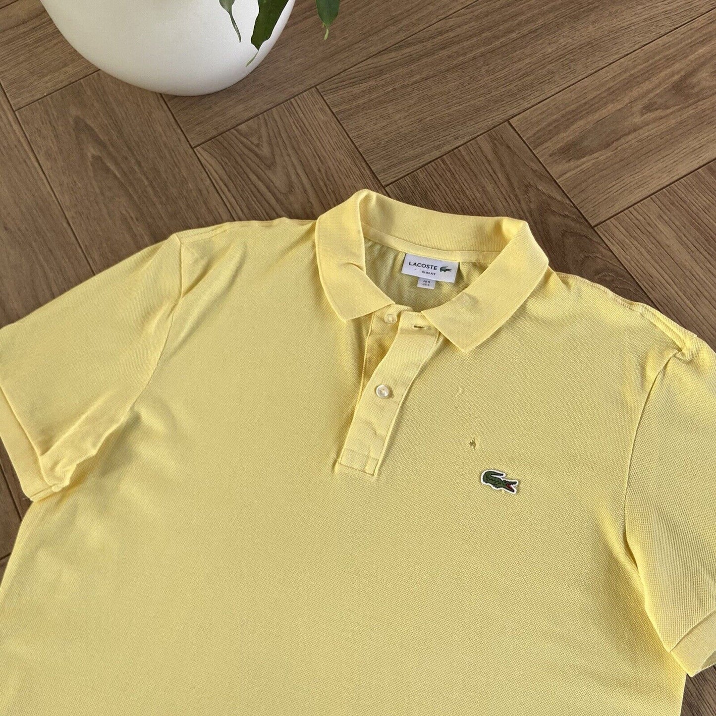 Lacoste Polo Shirt Size L Yellow BNWOT