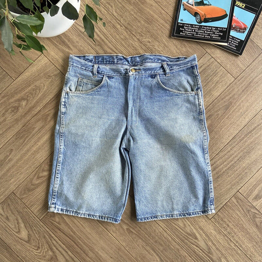 Vintage Baggy Denim Jorts Y2K W36 Shorts Blue