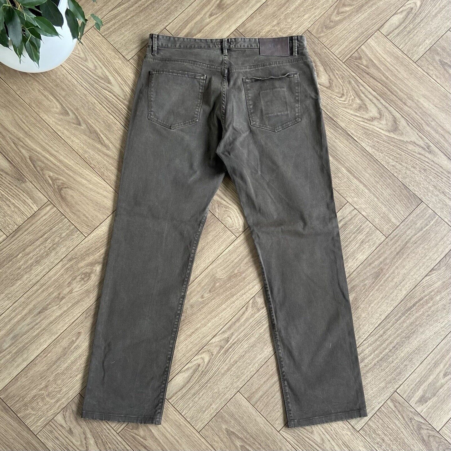Vintage Burberry Jeans Straight Leg W35 L32 Y2K Brown