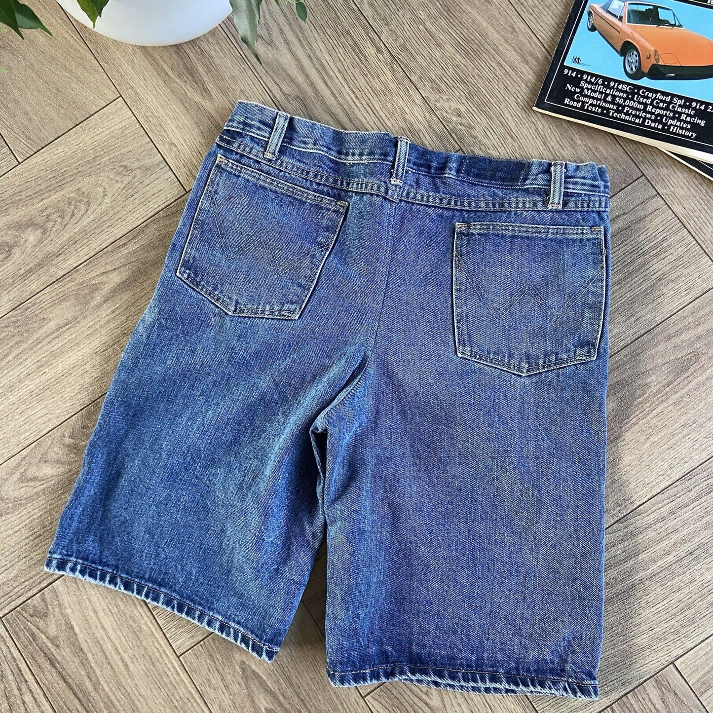 Vintage Baggy Denim Jorts Y2K W35 Shorts Blue