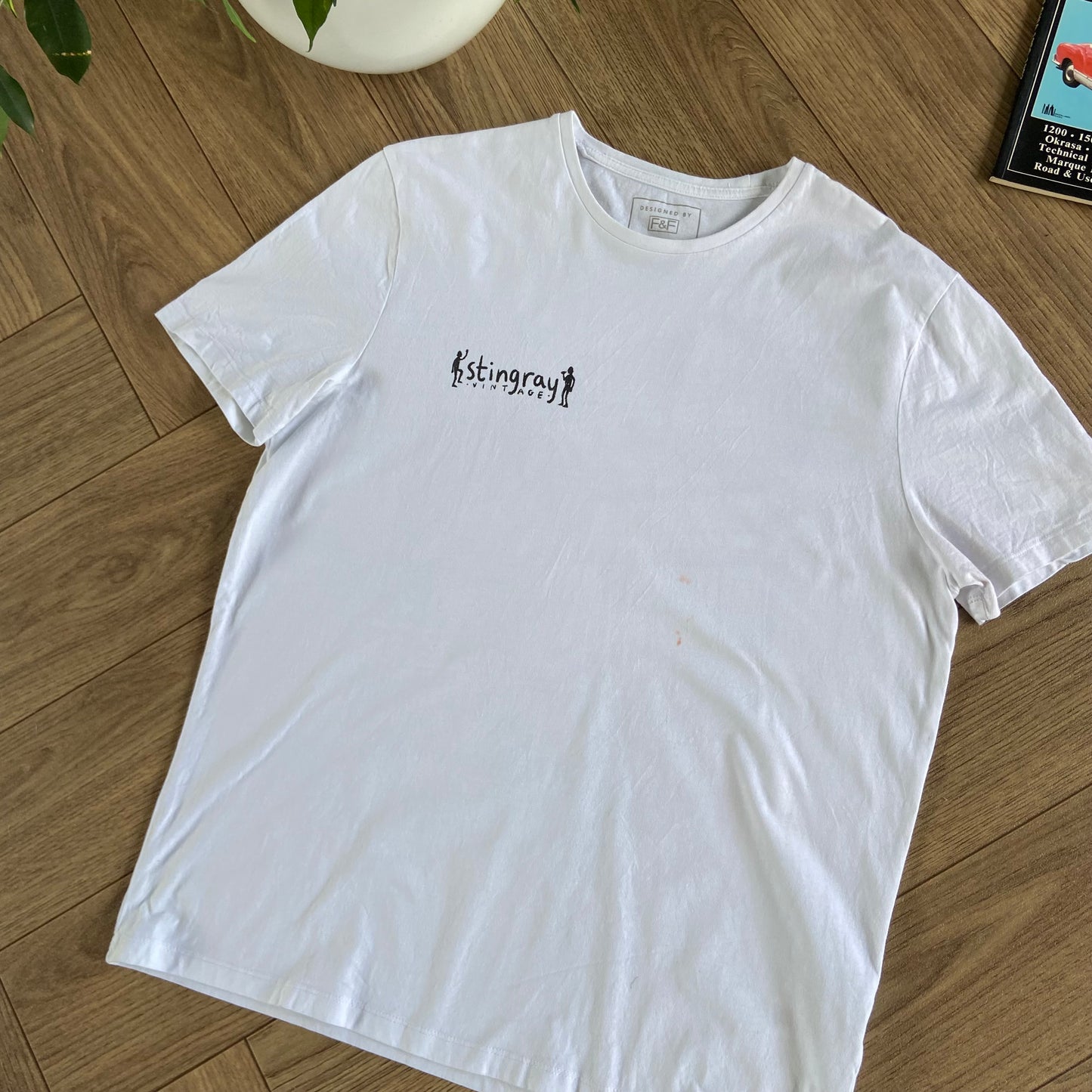 Stingray Reimagined “Barbican” T Shirt, Size L White