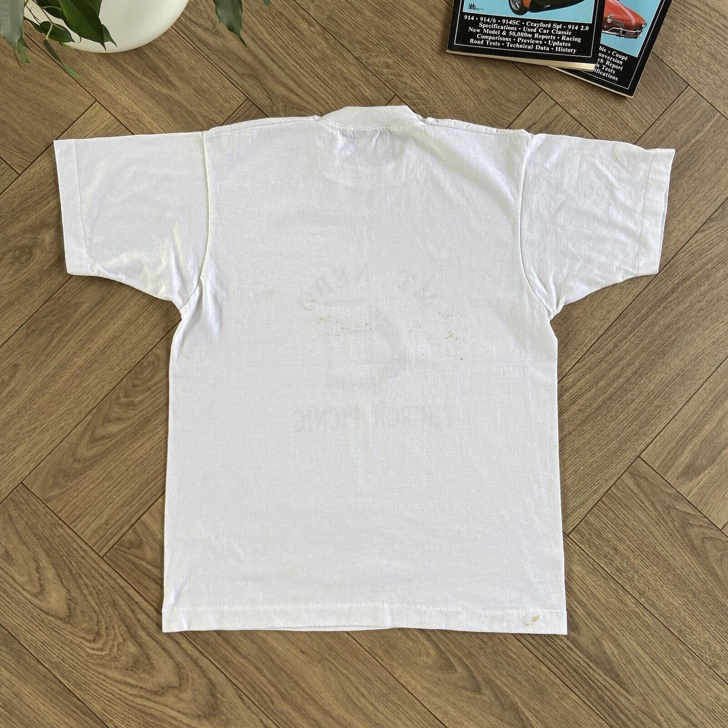 Vintage Religious Church Single Stitch Graphic T Shirt 90s Size L White