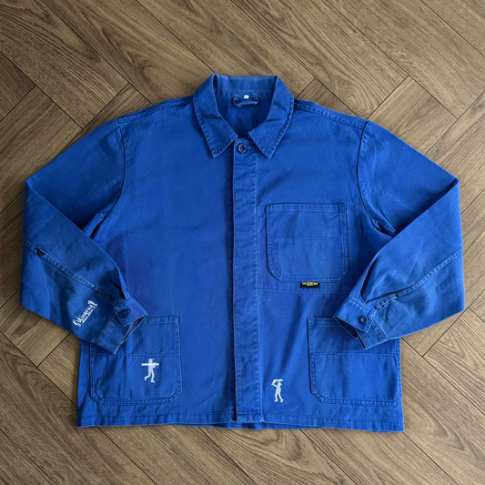 Stingray Reimagined “Charles” French Chore Jacket, Size XL Blue