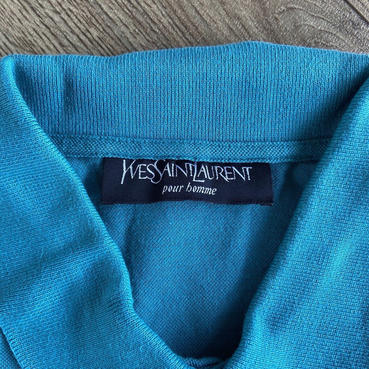 Vintage Yves Saint Laurent Polo Shirt Size XL Y2K Blue