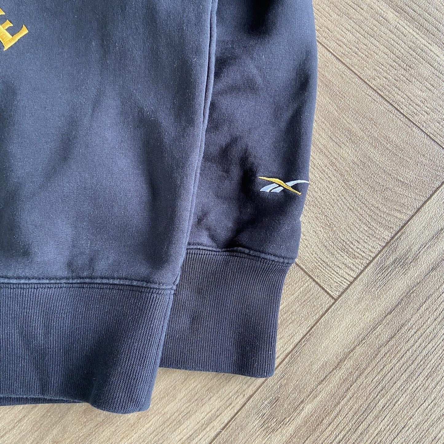 Palace x Reebok NPC Crew Sweatshirt Size S Black Embroidered