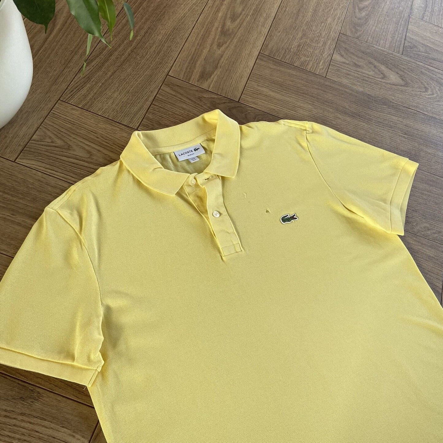 Lacoste Polo Shirt Size L Yellow BNWOT