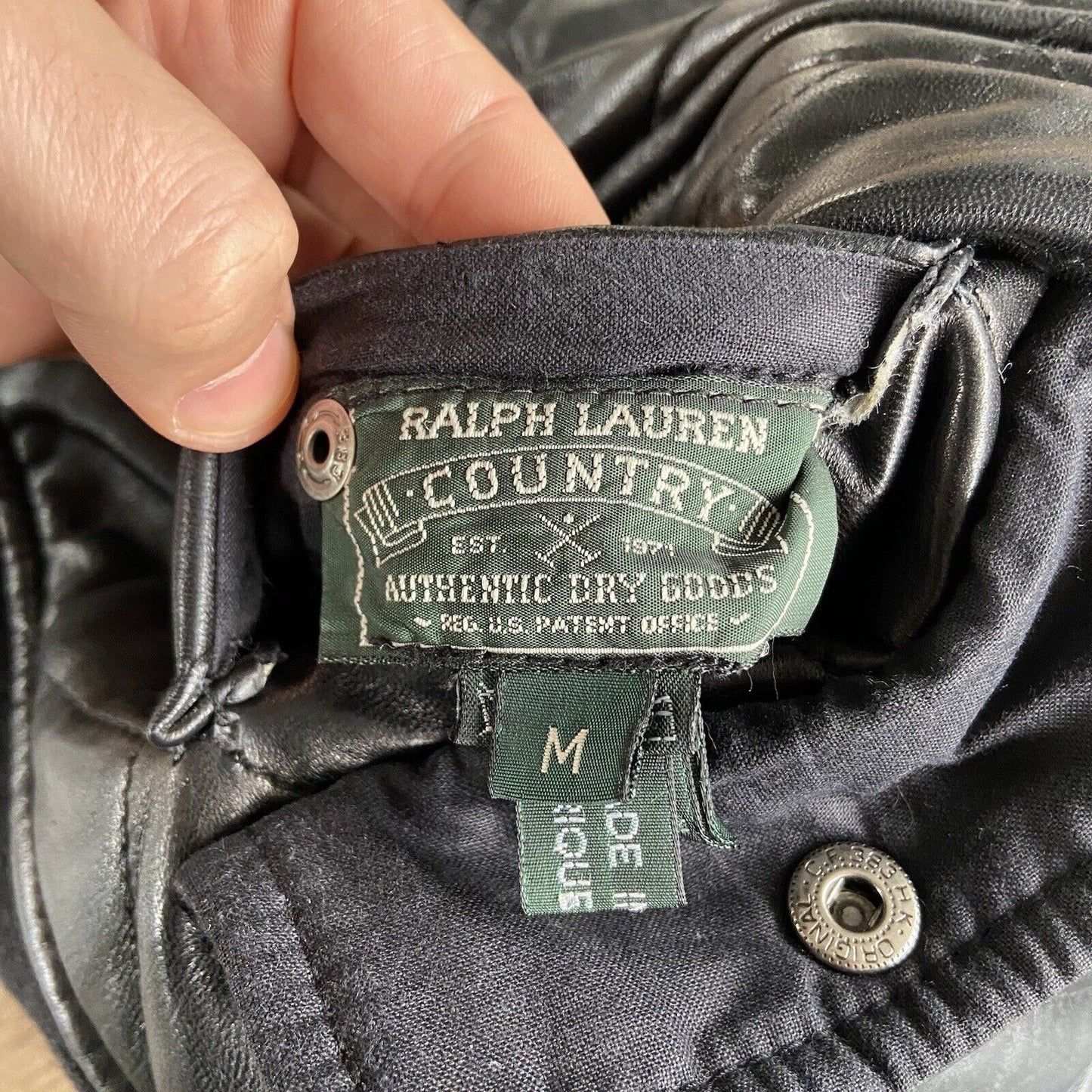 Vintage Ralph Lauren Country Vest Size M 90s Wool Leather Gilet Reversible Aztec