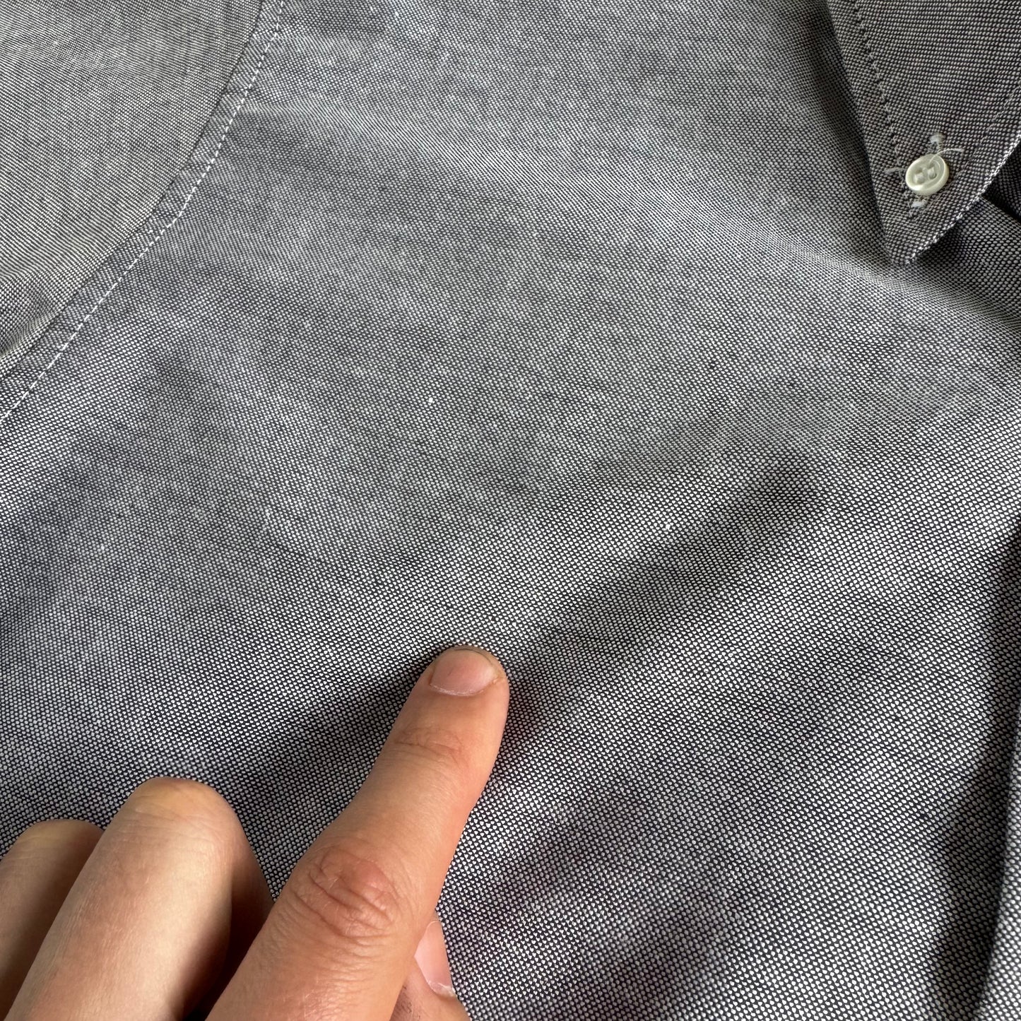 Stingray Reimagined “Stan” Short Sleeve Shirt, Size M Grey