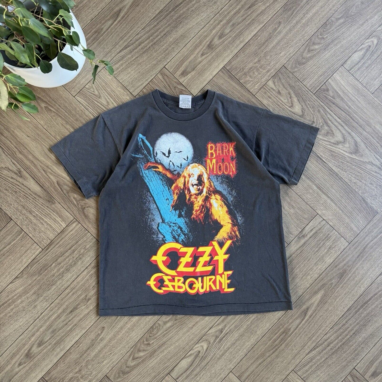 Black Ozzy Osborne Band T Shirt Size XL Graphic Print Modern Remake