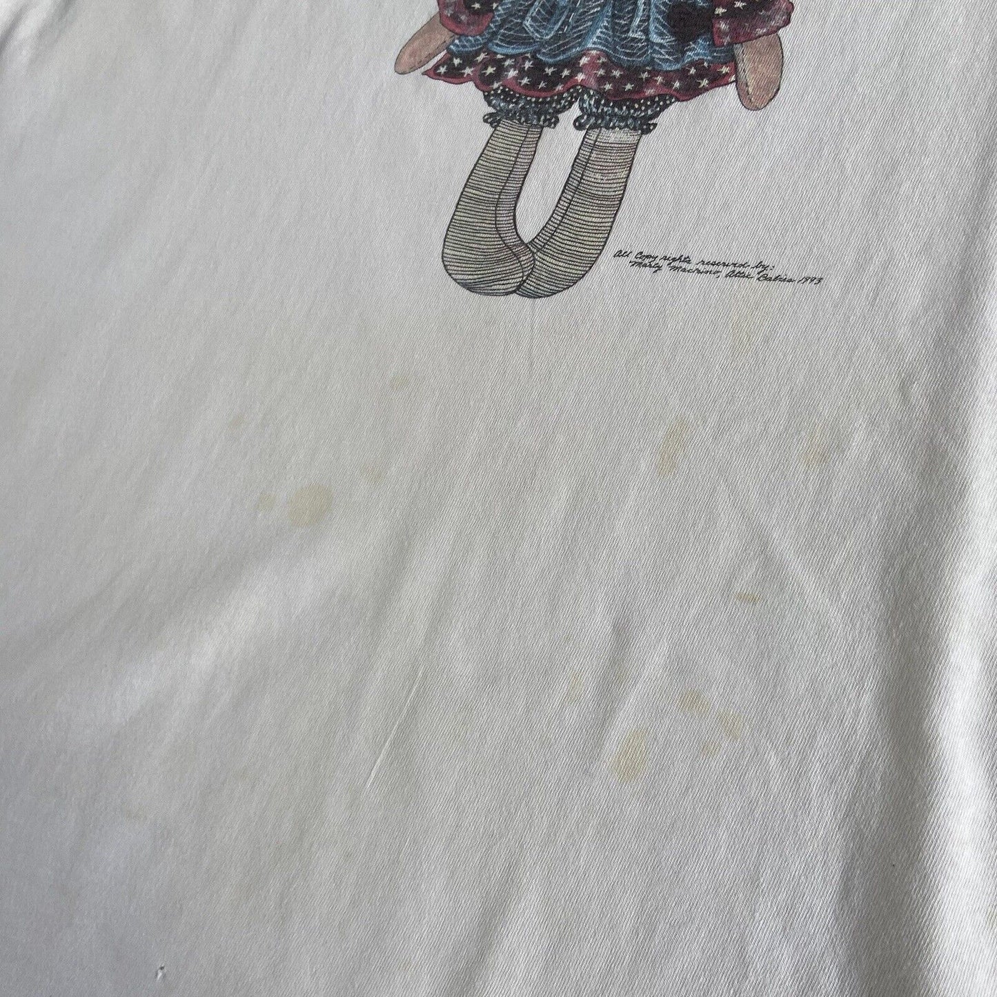 Vintage Attic Babies Single Stitch Graphic T Shirt 90s Size XL White