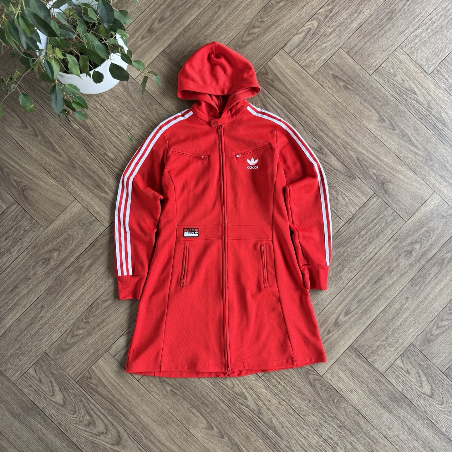Vintage Adidas Tracksuit Firebird Dress Y2K  Womens Size M Tennis Red Rare