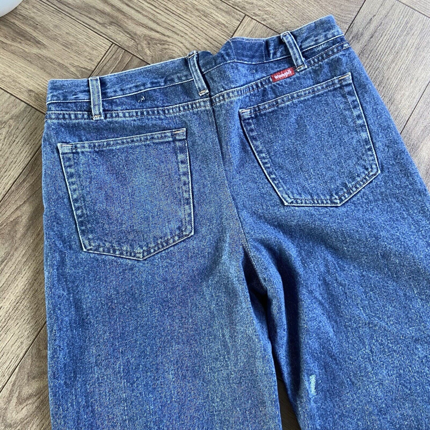 Vintage Wrangler Baggy Denim Jorts Y2K W35 Shorts Blue