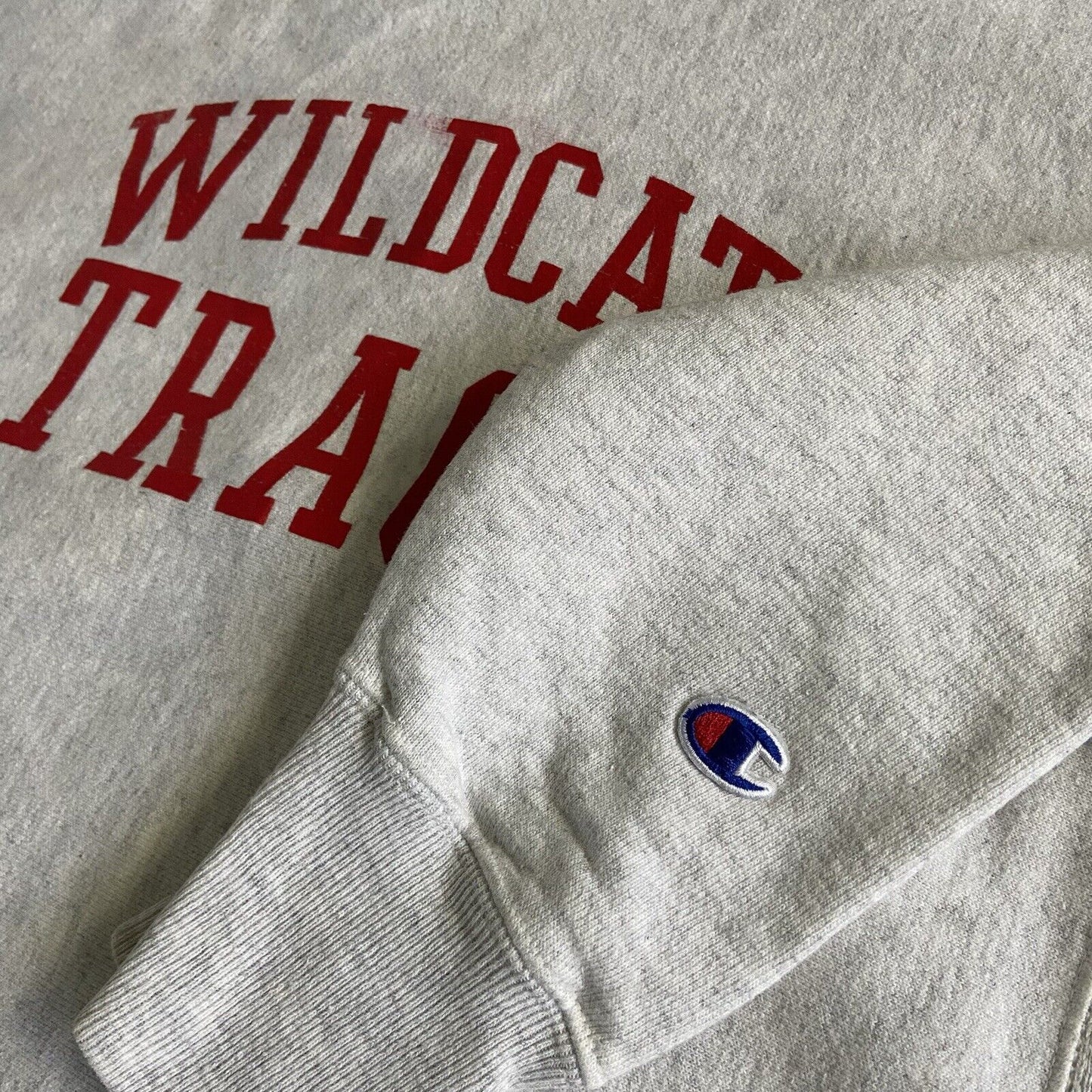 Vintage Champion Reverse Weave Sweatshirt Y2K Grey Size S Graphic College Print