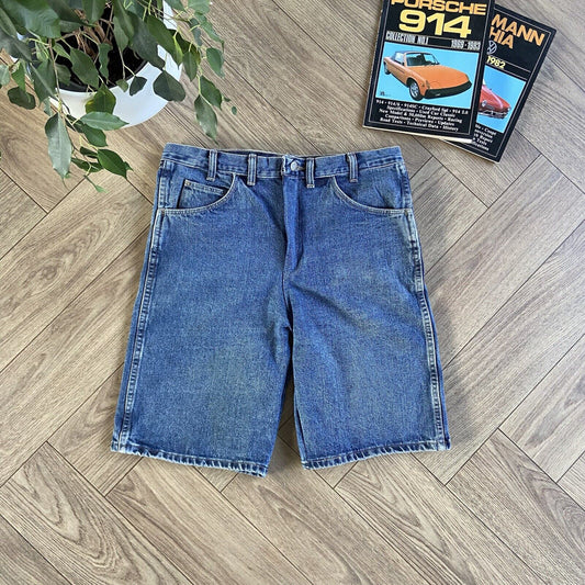 Vintage Baggy Denim Jorts Y2K W35 Shorts Blue