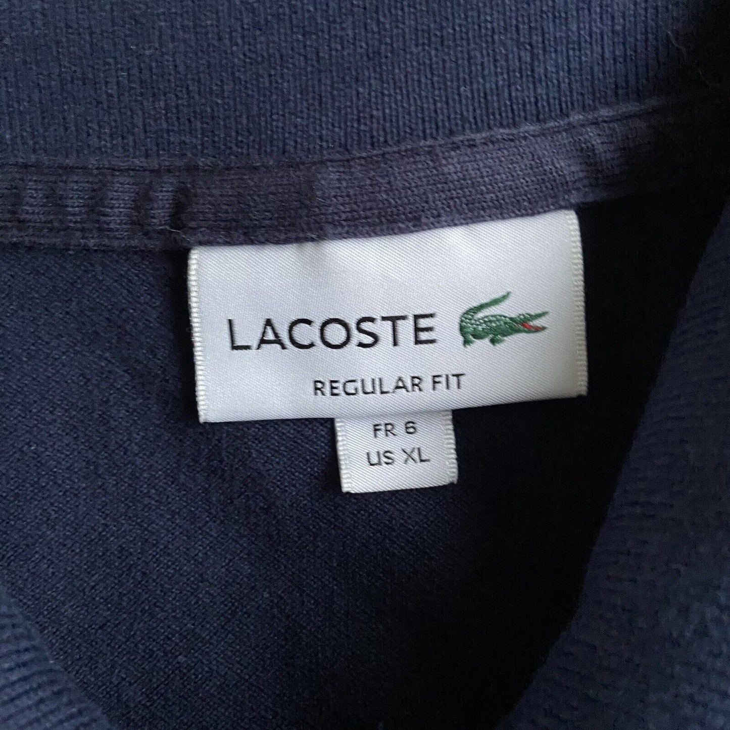 Club Lacoste Polo Shirt Size XL Navy Blue And White BNWOT