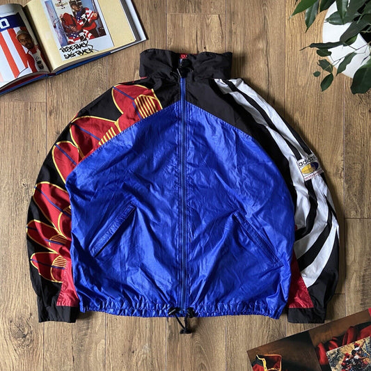 Vintage Adidas Winspeed Tracksuit Jacket Size L 80s Cycling