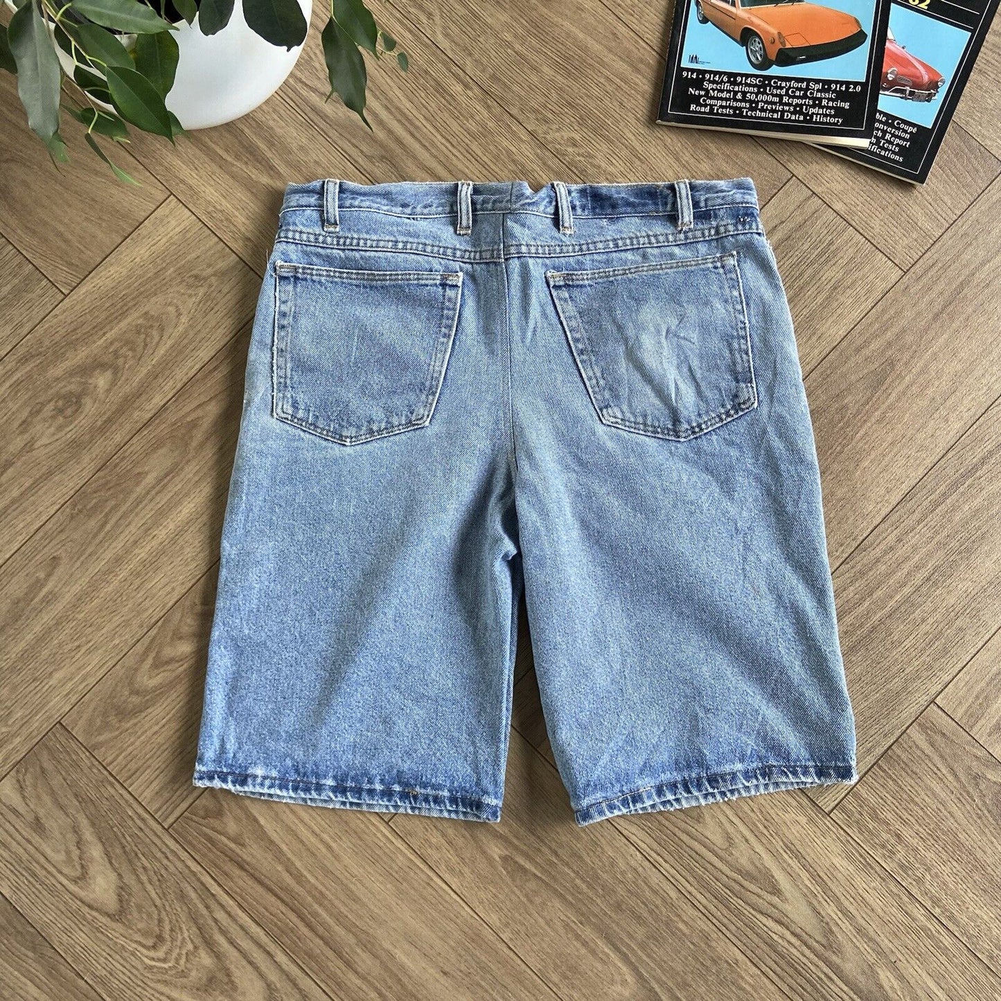 Vintage Baggy Denim Jorts Y2K W36 Shorts Blue