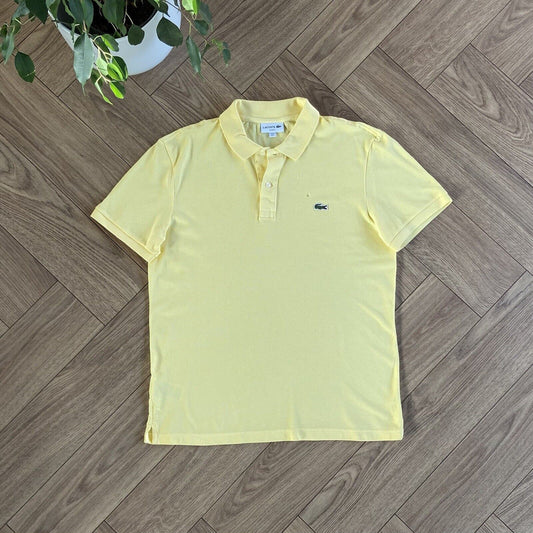 Lacoste Polo Shirt Size L Yellow BNWOT