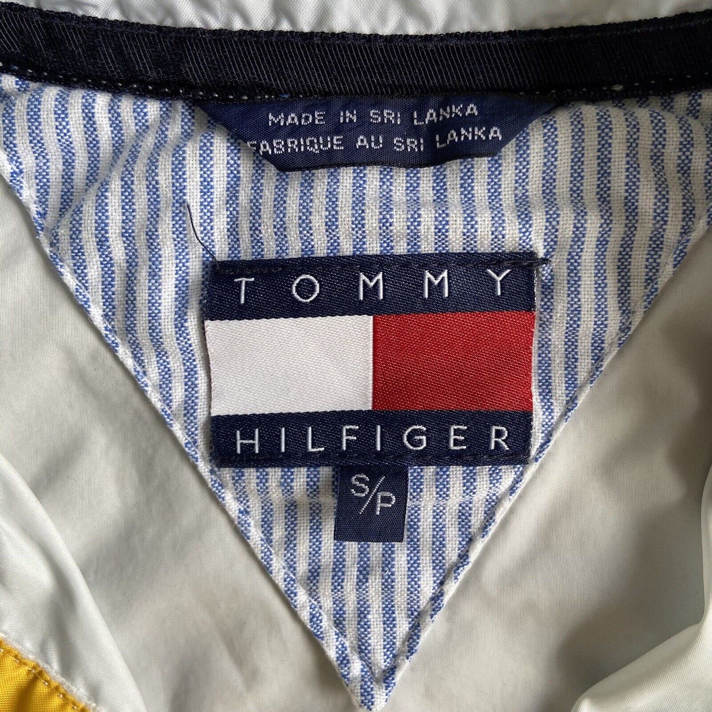 Vintage Tommy Holdover Windbreaker Jacket 90s Size S White