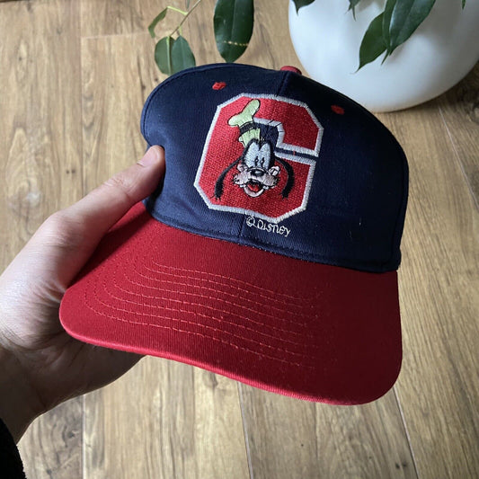 Vintage Disney Goofy Baseball Cap 90s Navy Red