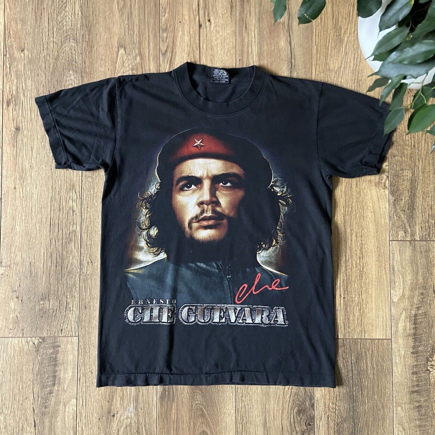 Vintage Che Guevara Single Stitch T Shirt Size M 90s Black