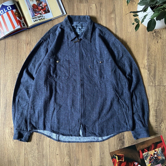 Orvis Sweater Jacket 1/4 Zip/Button Pullover Mens - Depop