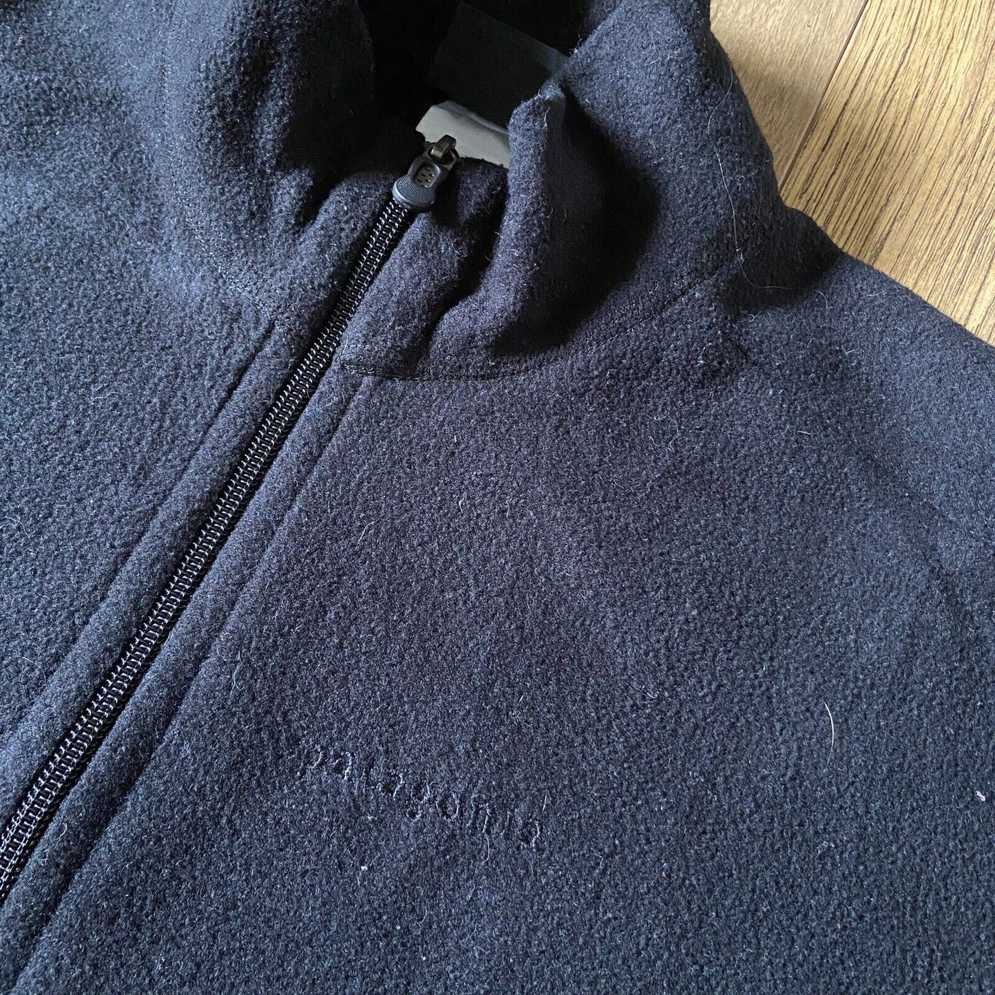 Vintage Patagonia Fleece Y2K Women’s Size L Full Zip Black Synchilla