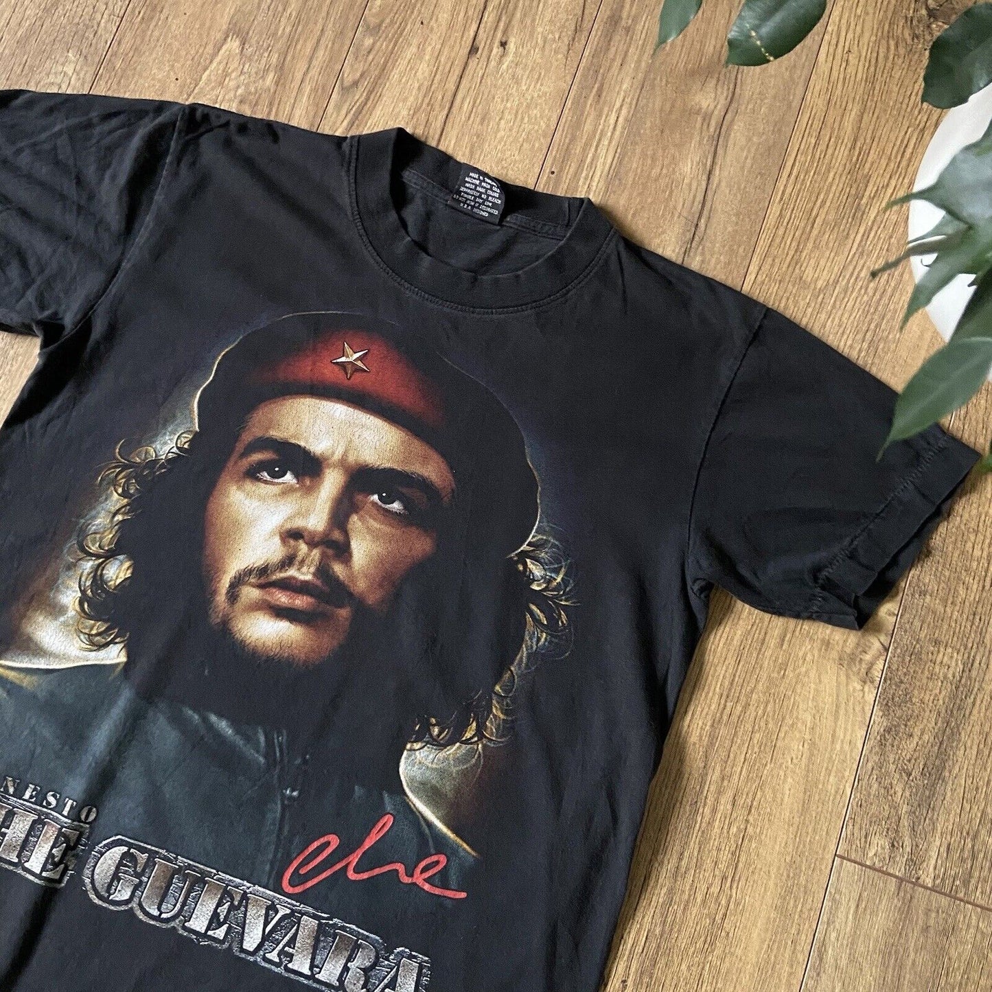 Vintage Che Guevara Single Stitch T Shirt Size M 90s Black