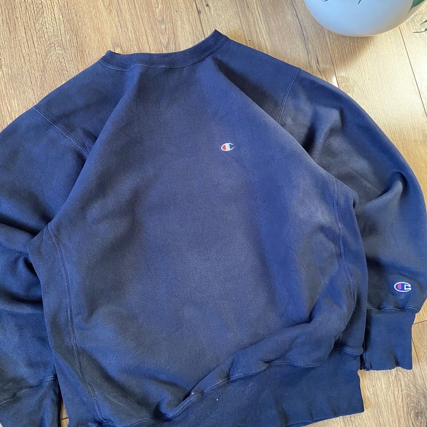 Vintage Champion Reverse Weave Sweatshirt Size XL 90s Navy