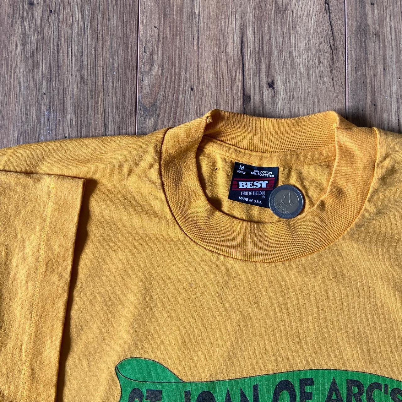 Vintage souvenir graphic single stitch t shirt yellow 90s size M made in USA