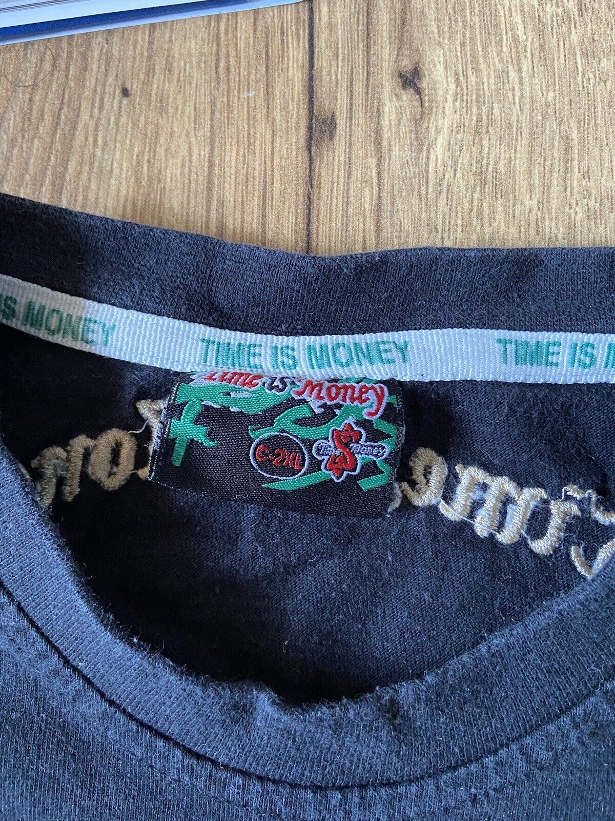 Vintage Tupac Time Is Money T Shirt Fits S Y2K Black