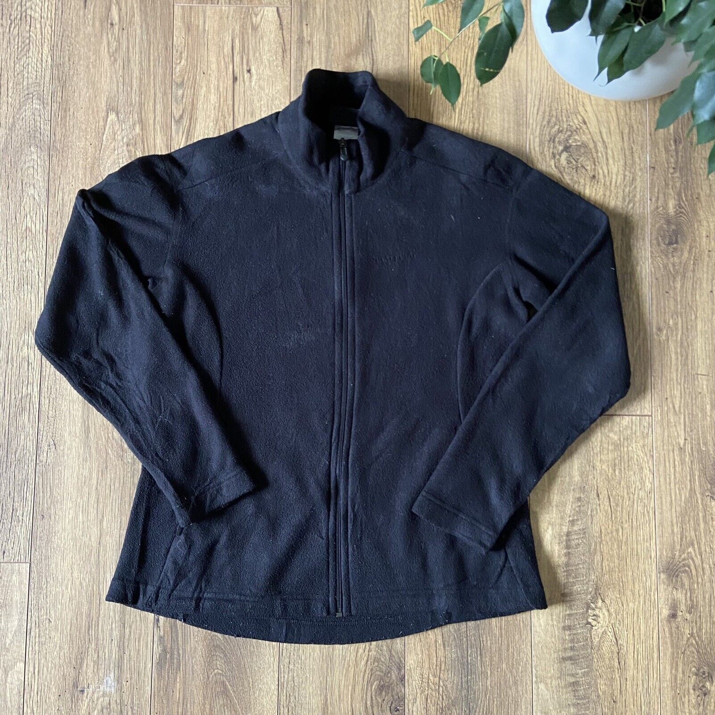 Vintage Patagonia Fleece Y2K Women’s Size L Full Zip Black Synchilla