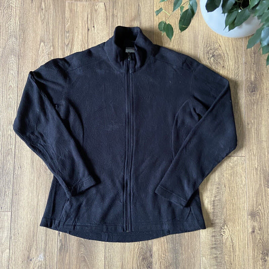 Vintage Patagonia Fleece Y2K Women’s Size L Full Zip Black Synchilla
